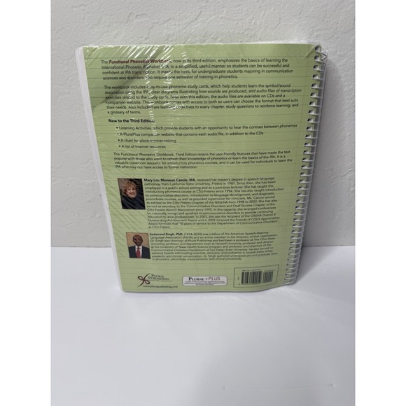 Functional Phonetics Workbook Spiral-bound Mary Lou Marsoun 4 CDs College New - Picture 2 of 4
